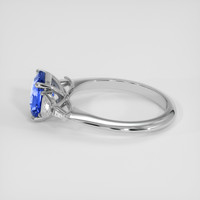 2.06 Ct. Bi Color Sapphire Ring, 18K White Gold 4