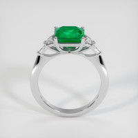 2.10 Ct. Emerald Ring, 18K White Gold 3