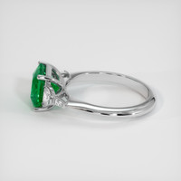 2.10 Ct. Emerald Ring, 18K White Gold 4