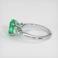 3.13 Ct. Emerald Ring, 18K White Gold 4