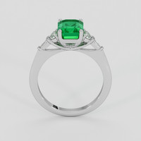 2.08 Ct. Emerald Ring, 18K White Gold 3