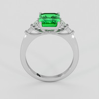2.42 Ct. Emerald Ring, 18K White Gold 3