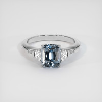 2.19 Ct. Gemstone Ring, 18K White Gold 1