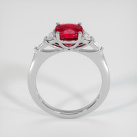 2.05 Ct. Ruby Ring, 18K White Gold 3