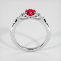 1.17 Ct. Ruby Ring, 18K White Gold 3
