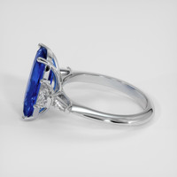 5.41 Ct. Blue Sapphire Ring, 18K White Gold 4