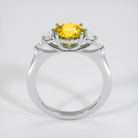 2.09 Ct. Yellow Sapphire Ring, 18K White Gold 3