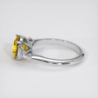 2.09 Ct. Yellow Sapphire Ring, 18K White Gold 4