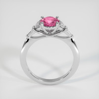 1.23 Ct. Pink Sapphire Ring, 18K White Gold 3