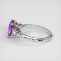 4.10 Ct. Sapphire Ring, 18K White Gold 4