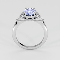 2.48 Ct. Violet Sapphire Ring, 18K White Gold 3