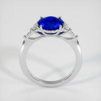 3.07 Ct. Sapphire Ring, 18K White Gold 3