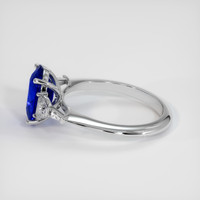 3.07 Ct. Sapphire Ring, 18K White Gold 4