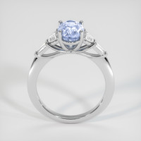 2.10 Ct. Blue Sapphire Ring, 18K White Gold 3