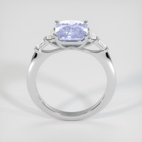 3.54 Ct. Violet Sapphire Ring, 18K White Gold 3