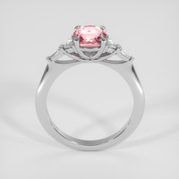 2.14 Ct. Padparadscha Sapphire Ring, 18K White Gold 3