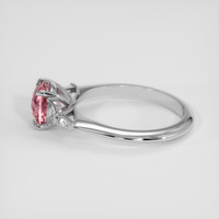 2.14 Ct. Padparadscha Sapphire Ring, 18K White Gold 4