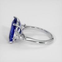 5.56 Ct. Blue Sapphire Ring, 18K White Gold 4
