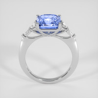 4.08 Ct. Blue Sapphire Ring, 18K White Gold 3