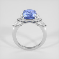 5.12 Ct. Blue Sapphire Ring, 18K White Gold 3