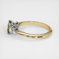 0.88 Ct. Gemstone Ring, 14K White & Yellow 4