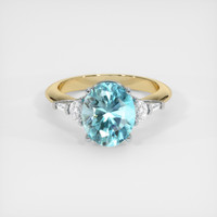 4.81 Ct. Gemstone Ring, 14K White & Yellow 1