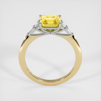 3.17 Ct. Sapphire Ring, 14K White & Yellow 3
