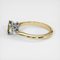 0.88 Ct. Gemstone Ring, 18K White & Yellow 4