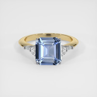 4.62 Ct. Sapphire Ring, 18K White & Yellow 1