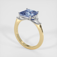 4.62 Ct. Sapphire Ring, 18K White & Yellow 2