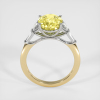 6.12 Ct. Yellow Sapphire Ring, 18K White & Yellow 3