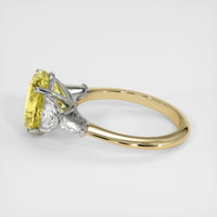 6.12 Ct. Yellow Sapphire Ring, 18K White & Yellow 4