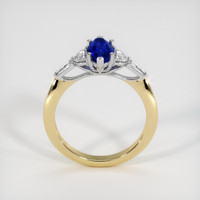 2.04 Ct. Blue Sapphire Ring, 18K White & Yellow 3