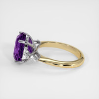 8.00 Ct. Sapphire Ring, 18K White & Yellow 4