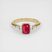 1.03 Ct. Ruby Ring, 10K Yellow Gold 1