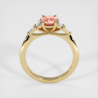 1.08 Ct. Padparadscha Sapphire Ring, 10K Yellow Gold 3