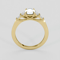 1.23 Ct. Bluish Grey Sapphire Ring, 10K Yellow Gold 3