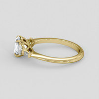 1.23 Ct. Bluish Grey Sapphire Ring, 10K Yellow Gold 4