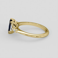 0.87 Ct. Blue Sapphire Ring, 10K Yellow Gold 4