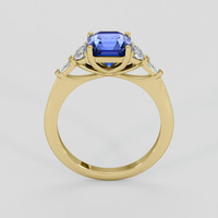 2.19 Ct. Blue Sapphire Ring, 10K Yellow Gold 3