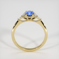 1.05 Ct. Blue Sapphire Ring, 14K Yellow Gold 3