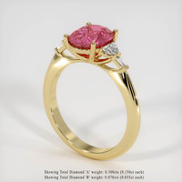 3.26 Ct. Sapphire Ring, 14K Yellow Gold 2