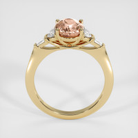 2.12 Ct. Padparadscha Sapphire Ring, 14K Yellow Gold 3