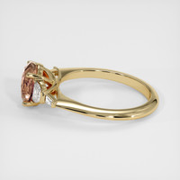 2.12 Ct. Padparadscha Sapphire Ring, 14K Yellow Gold 4