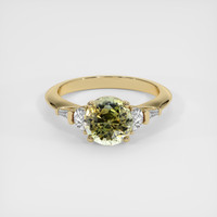 2.53 Ct. Bi Color Sapphire Ring, 14K Yellow Gold 1