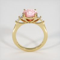 3.59 Ct. Padparadscha Sapphire Ring, 14K Yellow Gold 3