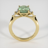 4.03 Ct. Green Sapphire Ring, 14K Yellow Gold 3