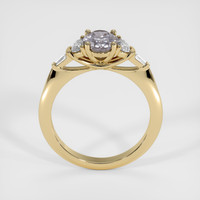1.27 Ct. Bluish Grey Sapphire Ring, 14K Yellow Gold 3