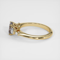 1.27 Ct. Bluish Grey Sapphire Ring, 14K Yellow Gold 4