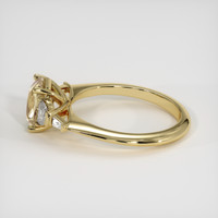 1.68 Ct. Peach Sapphire Ring, 14K Yellow Gold 4